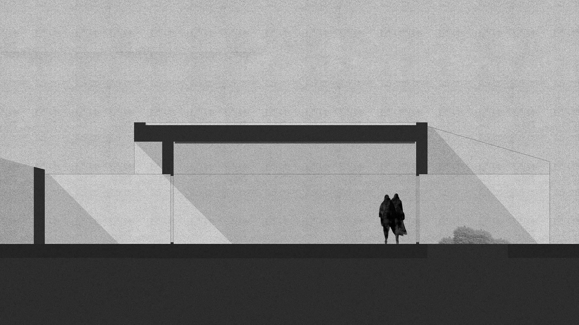 Elevation. School in Aguas Nuevas by Iterare architects.