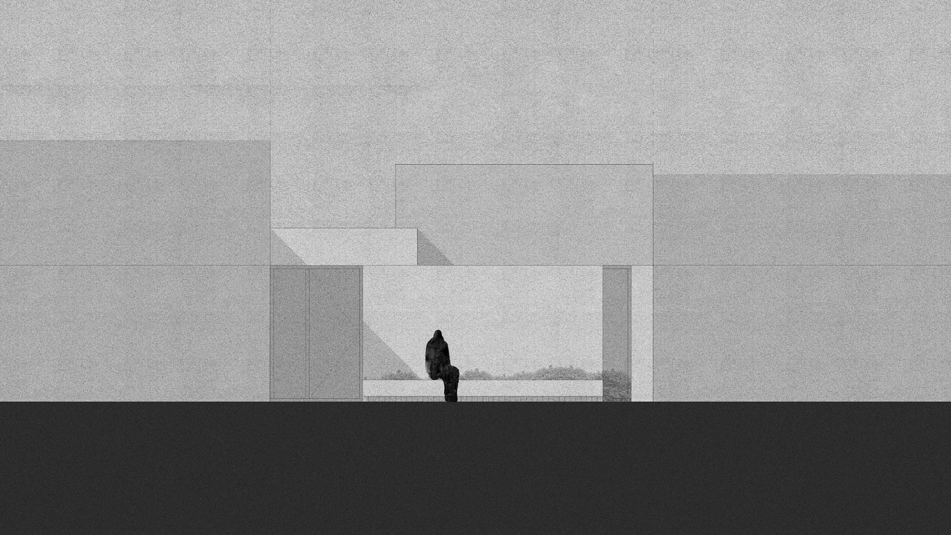 Elevation. School in Aguas Nuevas by Iterare architects.