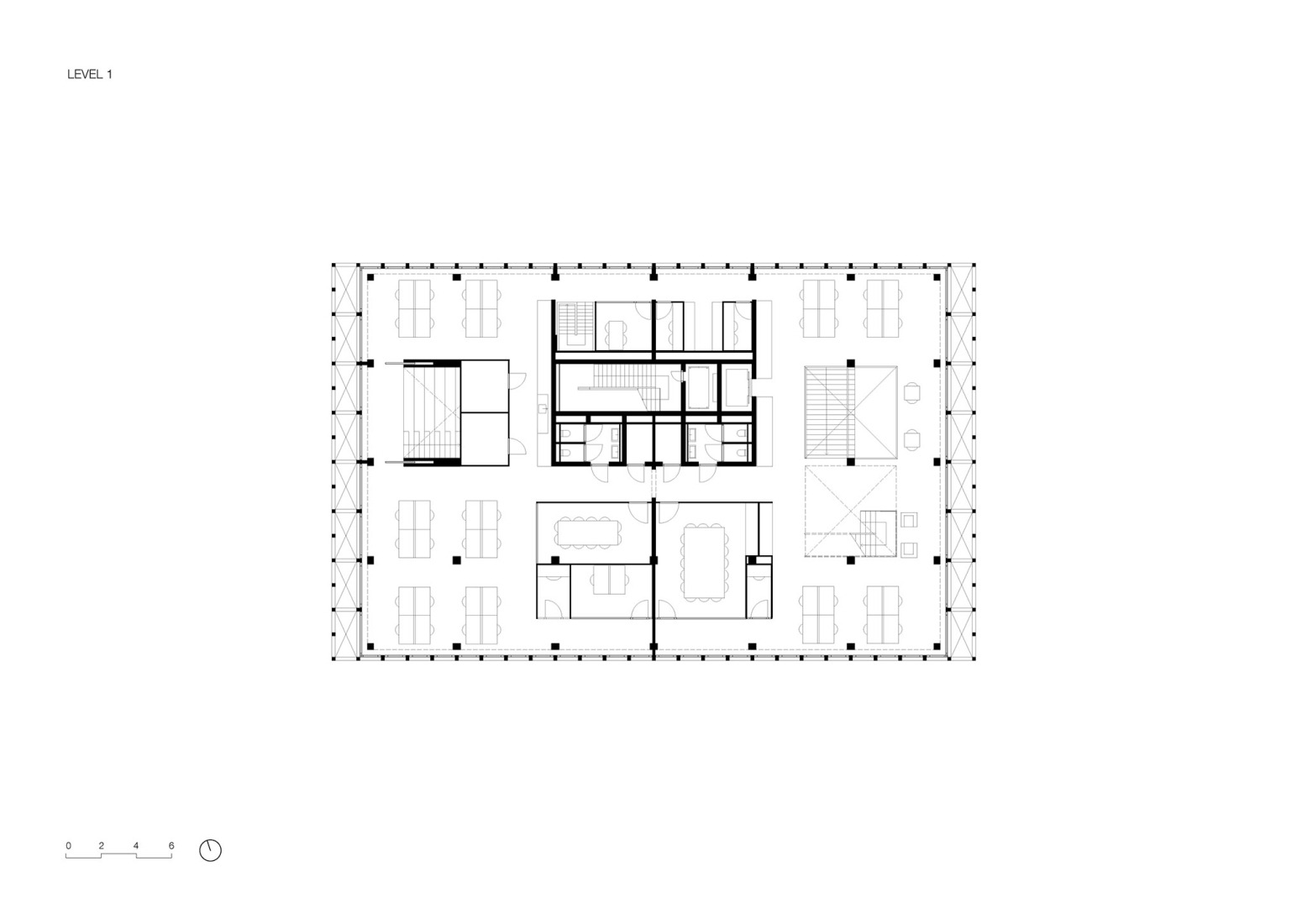 Plano de planta primera. Matchbox por KAAN Architecten. 