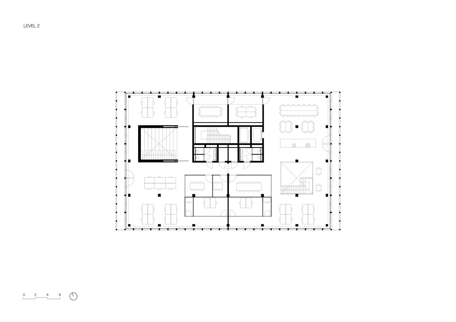 Plano de planta segunda. Matchbox por KAAN Architecten. 