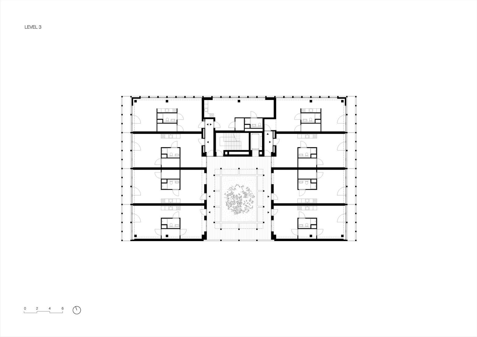 Plano de planta tercera. Matchbox por KAAN Architecten. 