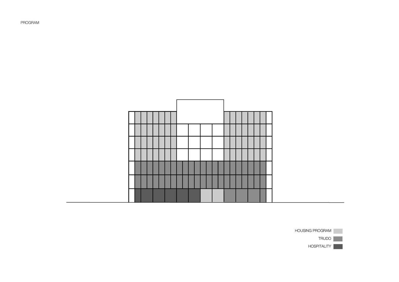 Diagrama de programa. Matchbox por KAAN Architecten. 