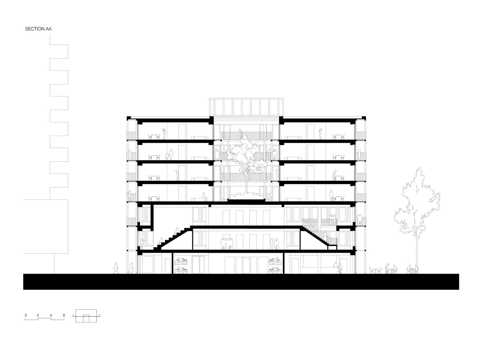 Sección. Matchbox por KAAN Architecten. 