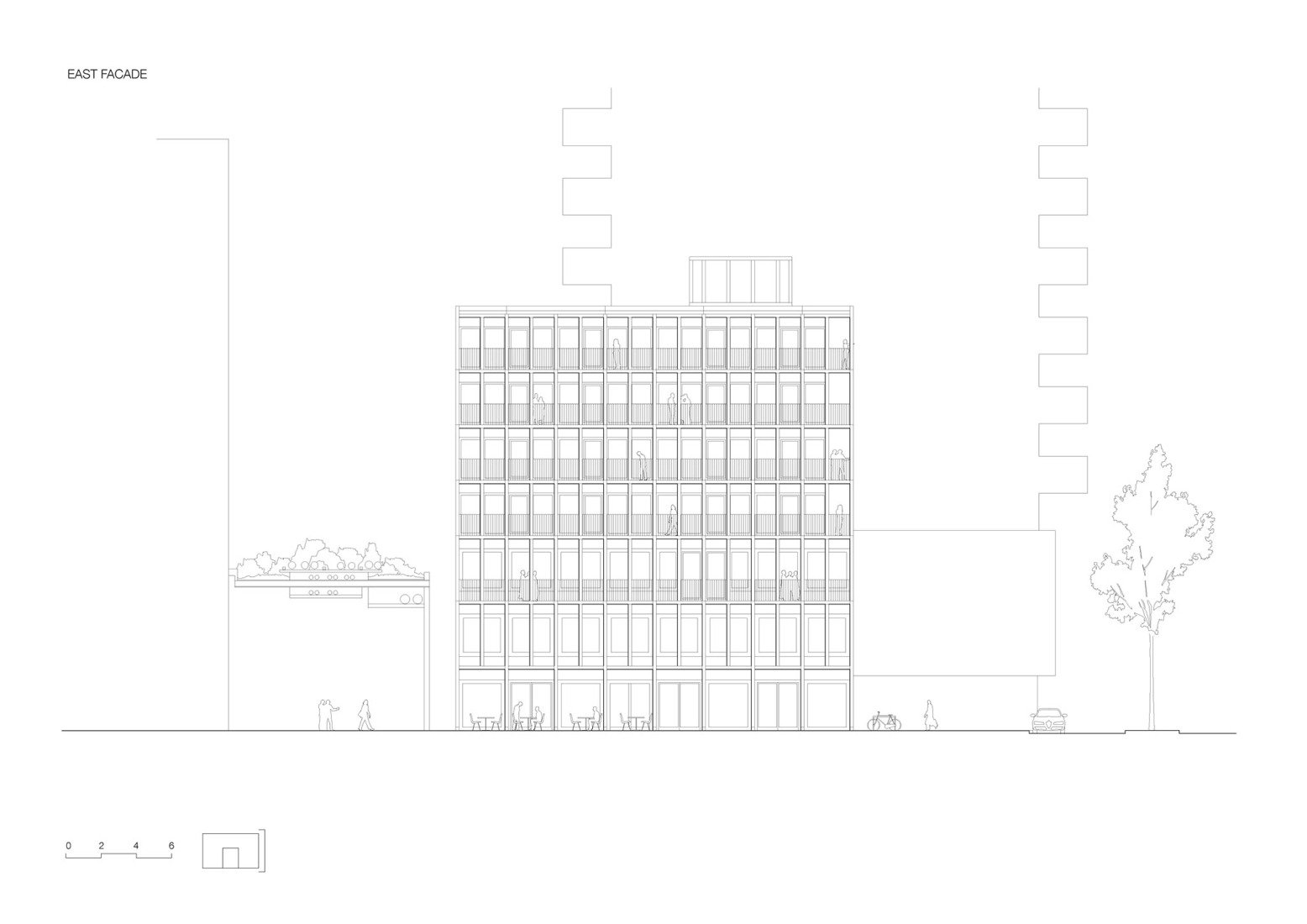 Fachada este. Matchbox por KAAN Architecten. 