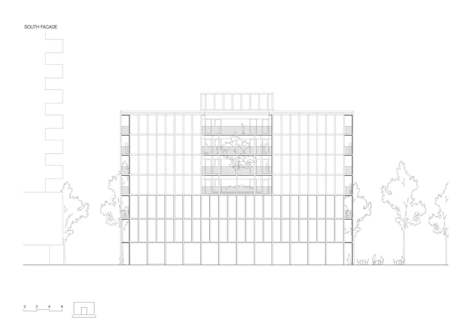 Fachada sur. Matchbox por KAAN Architecten. 