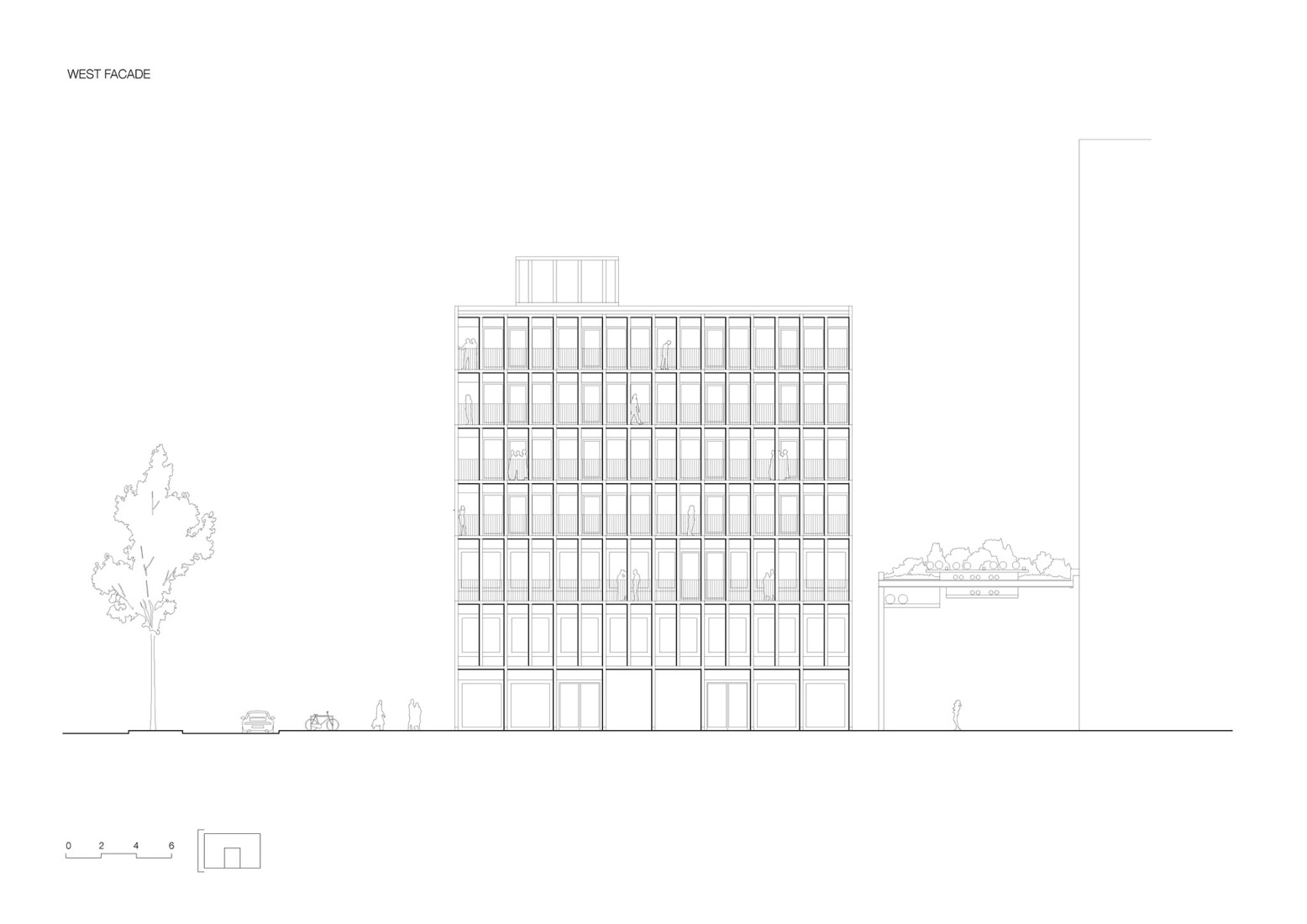 Fachada oeste. Matchbox por KAAN Architecten. 
