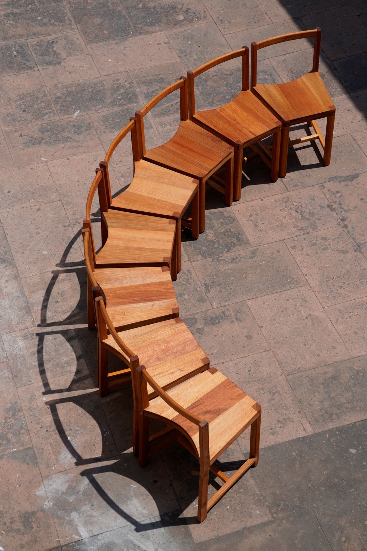 LANZA atelier, Chairs for 4 Couples Dining Set, 2020. Photograph by Fernando Ocaña.