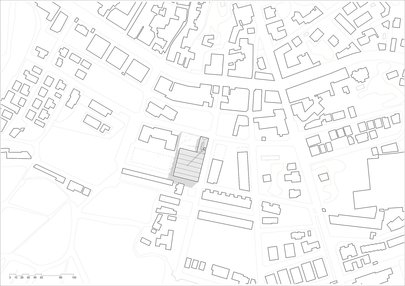 Site plan. Multifunctional equipment for Can Comadran by Mestres Wåge Arquitectes.