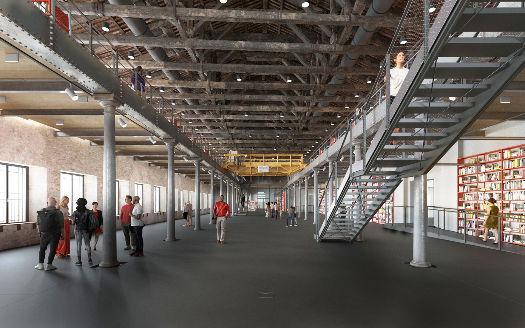 Nuevo Archivo Histórico – Centro Internacional de Investigación sobre Arte Contemporáneo en el Arsenale. Visualización. Cortesía de La Biennale di Venezia.
