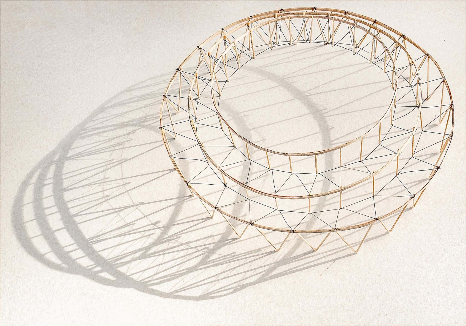 Model. Muscowpetung Powwow Arbour by Oxbow Architecture and Richard Kroeker.