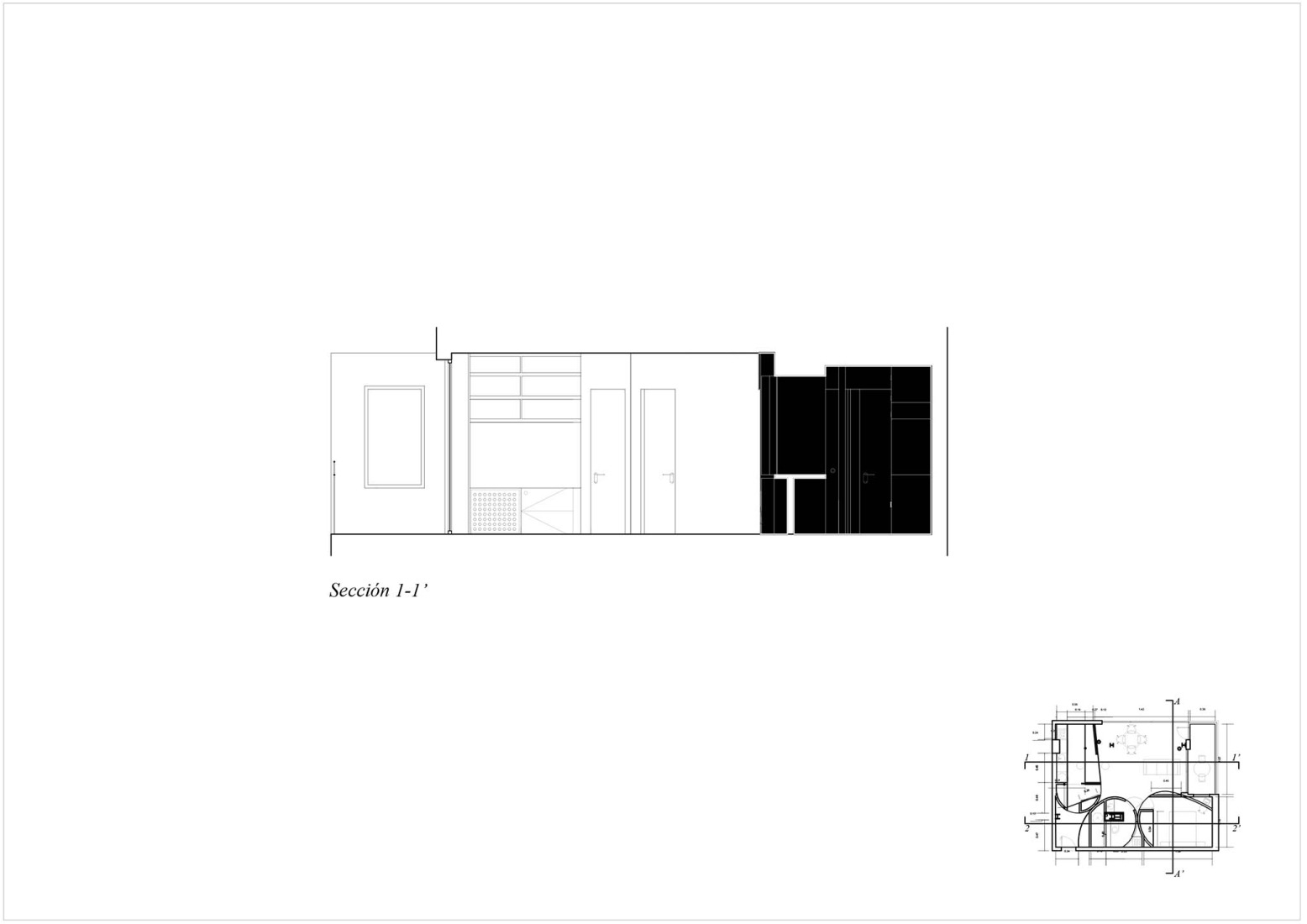 Section. Foam Apartment by Pedro Pitarch.
