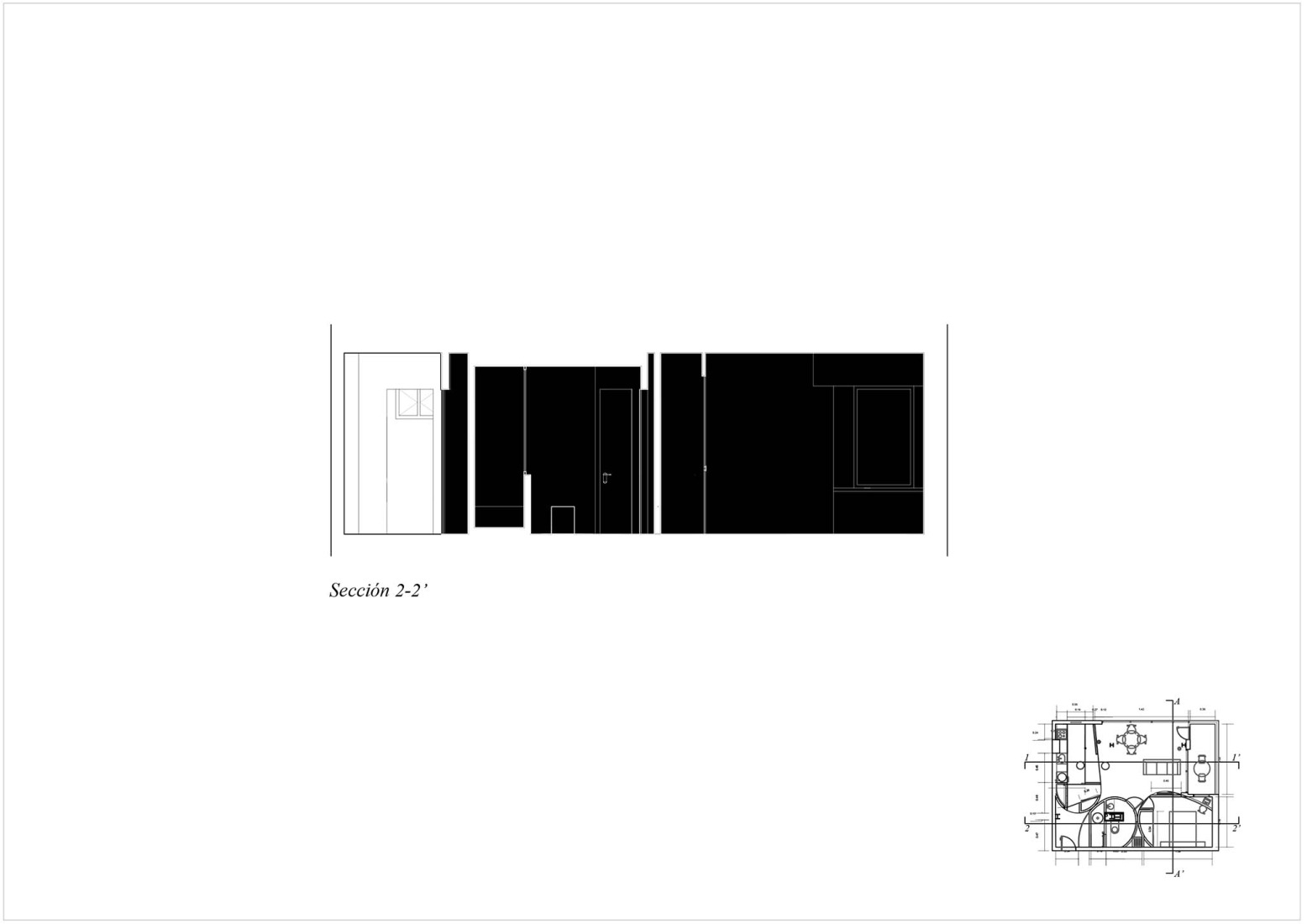 Section. Foam Apartment by Pedro Pitarch.