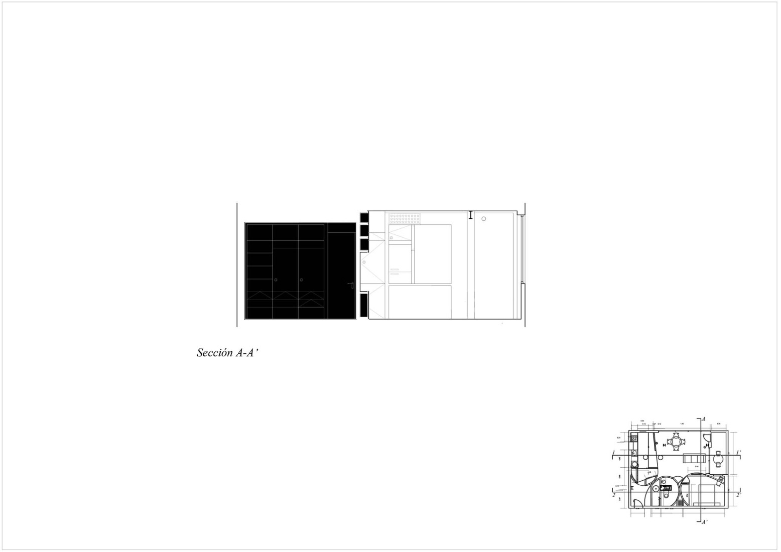 Section. Foam Apartment by Pedro Pitarch.