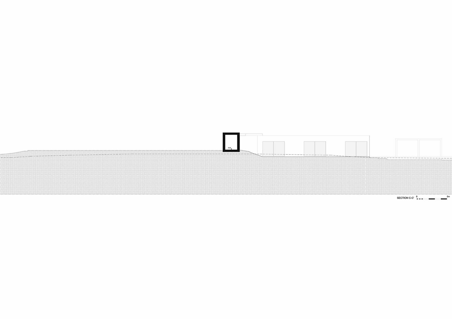 Sección. Casa M Ariane por Sabrab Architecture.