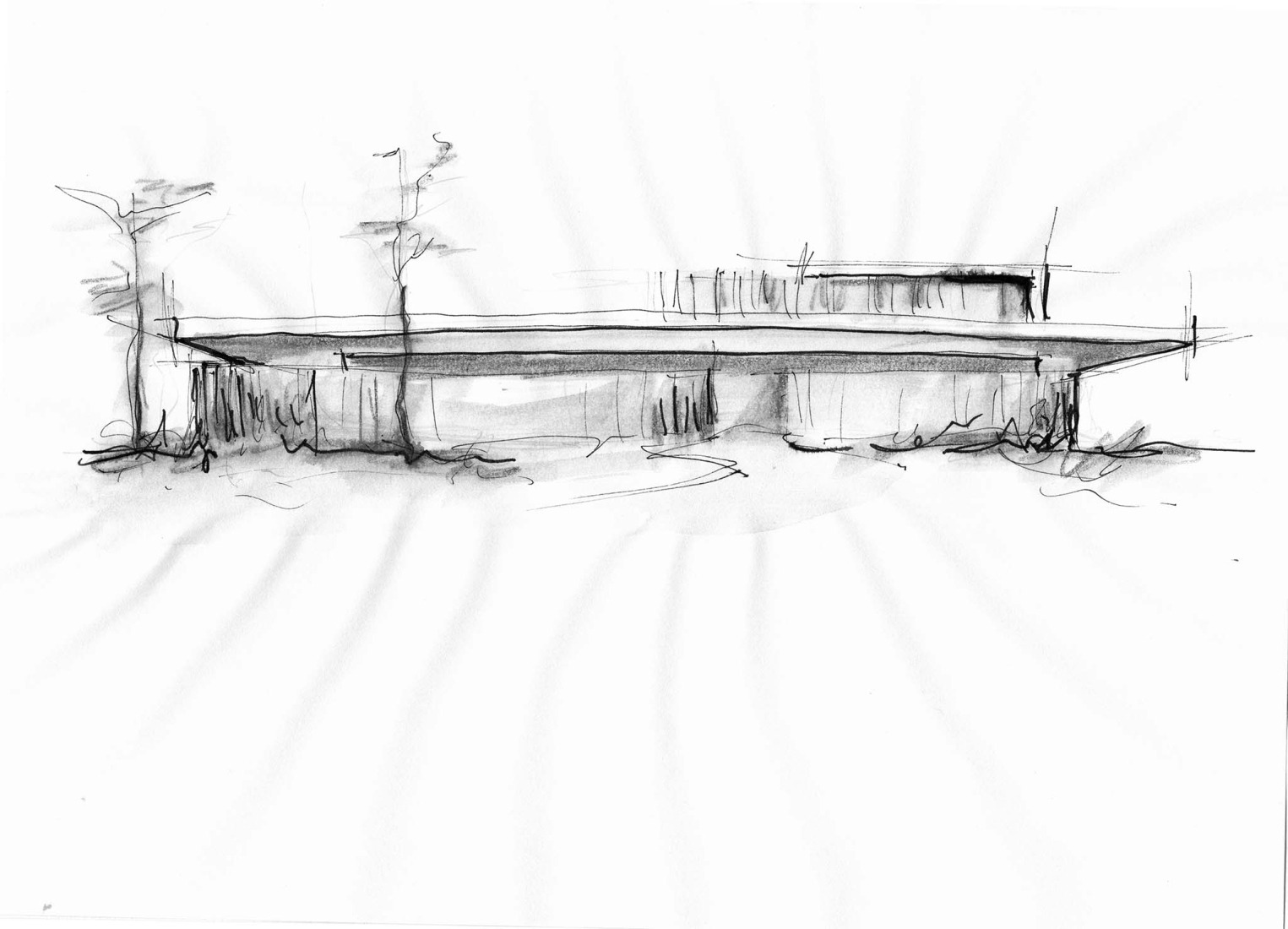Sketch. Maré House by Stemmer Rodrigues Arquitectura.