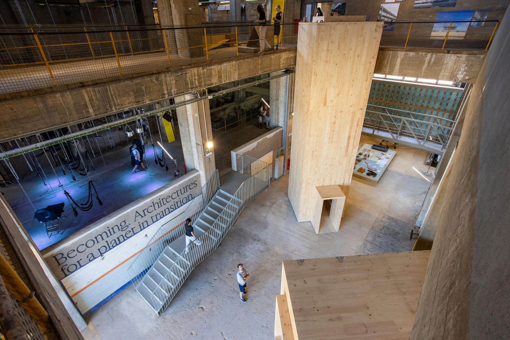 Exhibition. "Becoming. Architectures for a Planet in Transition." UIA World Congress of Architects 2026 Barcelona. Photograph by Anna Mas.
