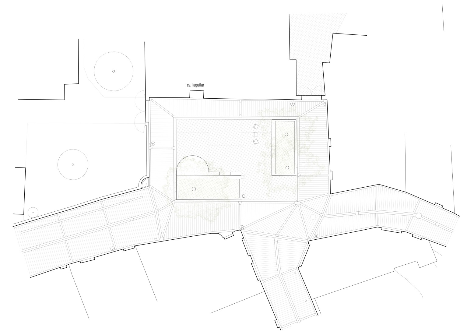 After the intervention floor plan. Aguilar Square by vora + Toni Riba.
