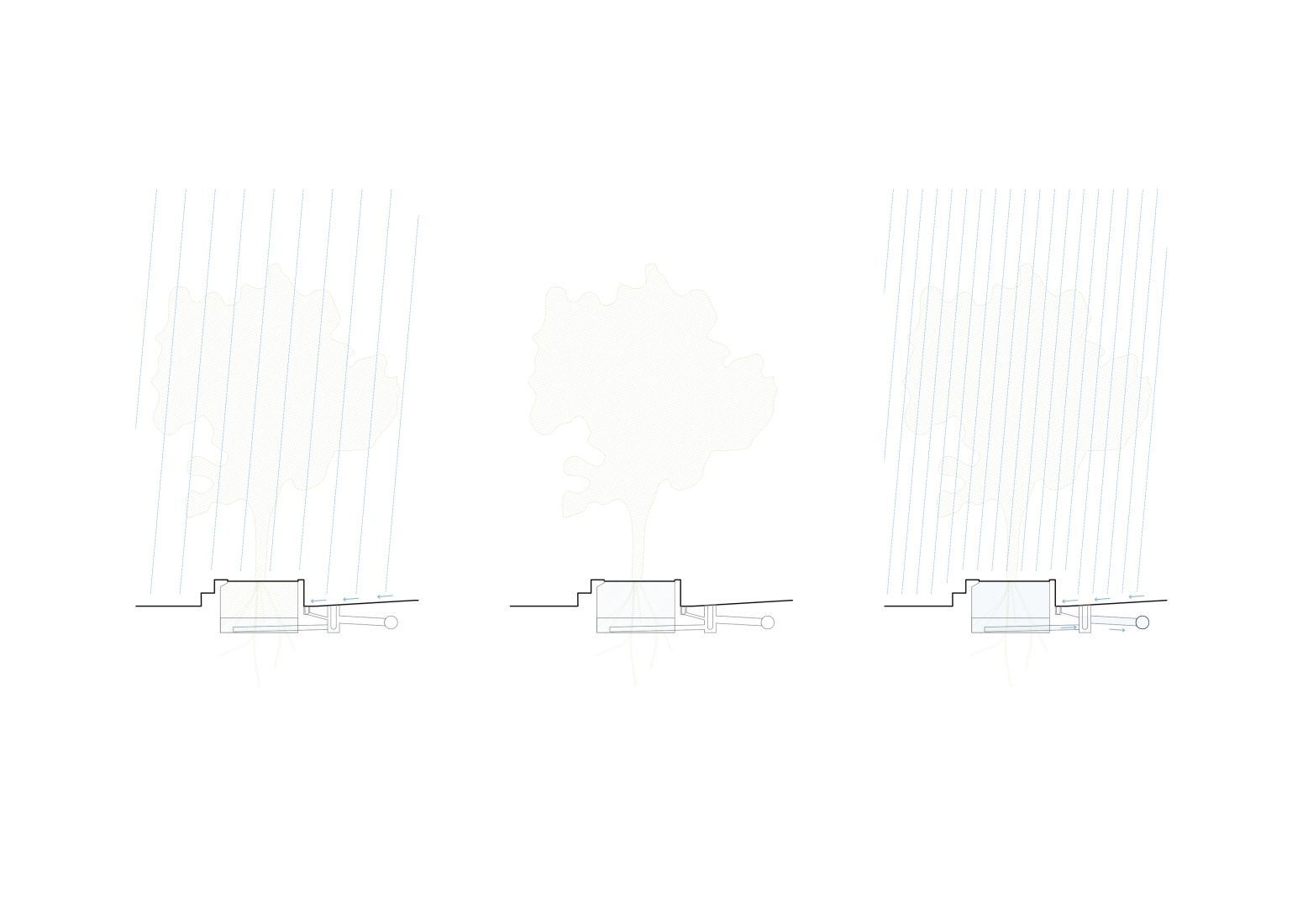 Pluvial diagram. Aguilar Square by vora + Toni Riba.