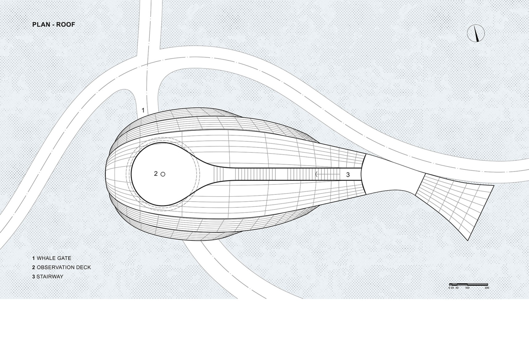 First floor plan. Whale Gate by Wutopia Lab.
