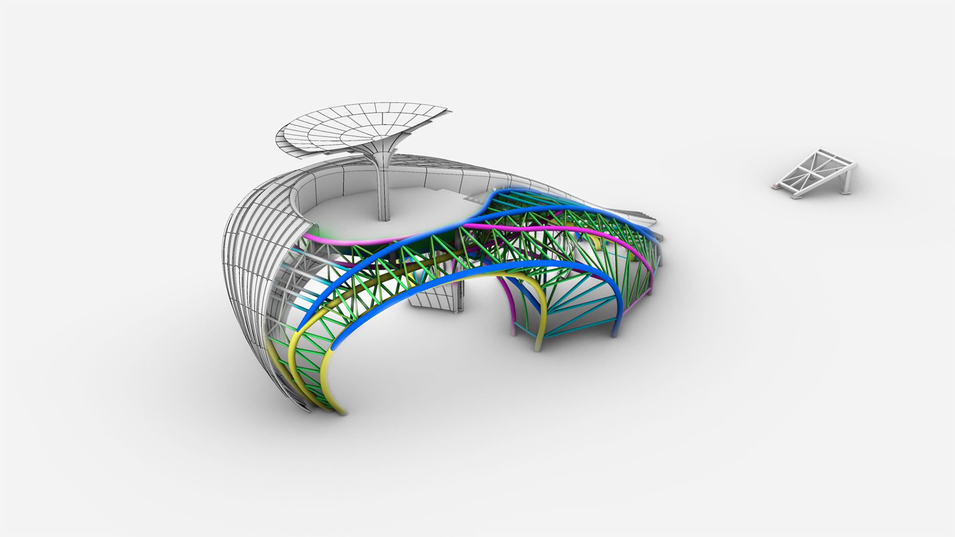 3D model. Whale Gate by Wutopia Lab.