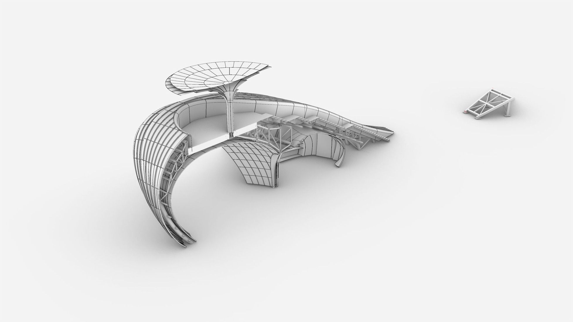 3D model. Whale Gate by Wutopia Lab.