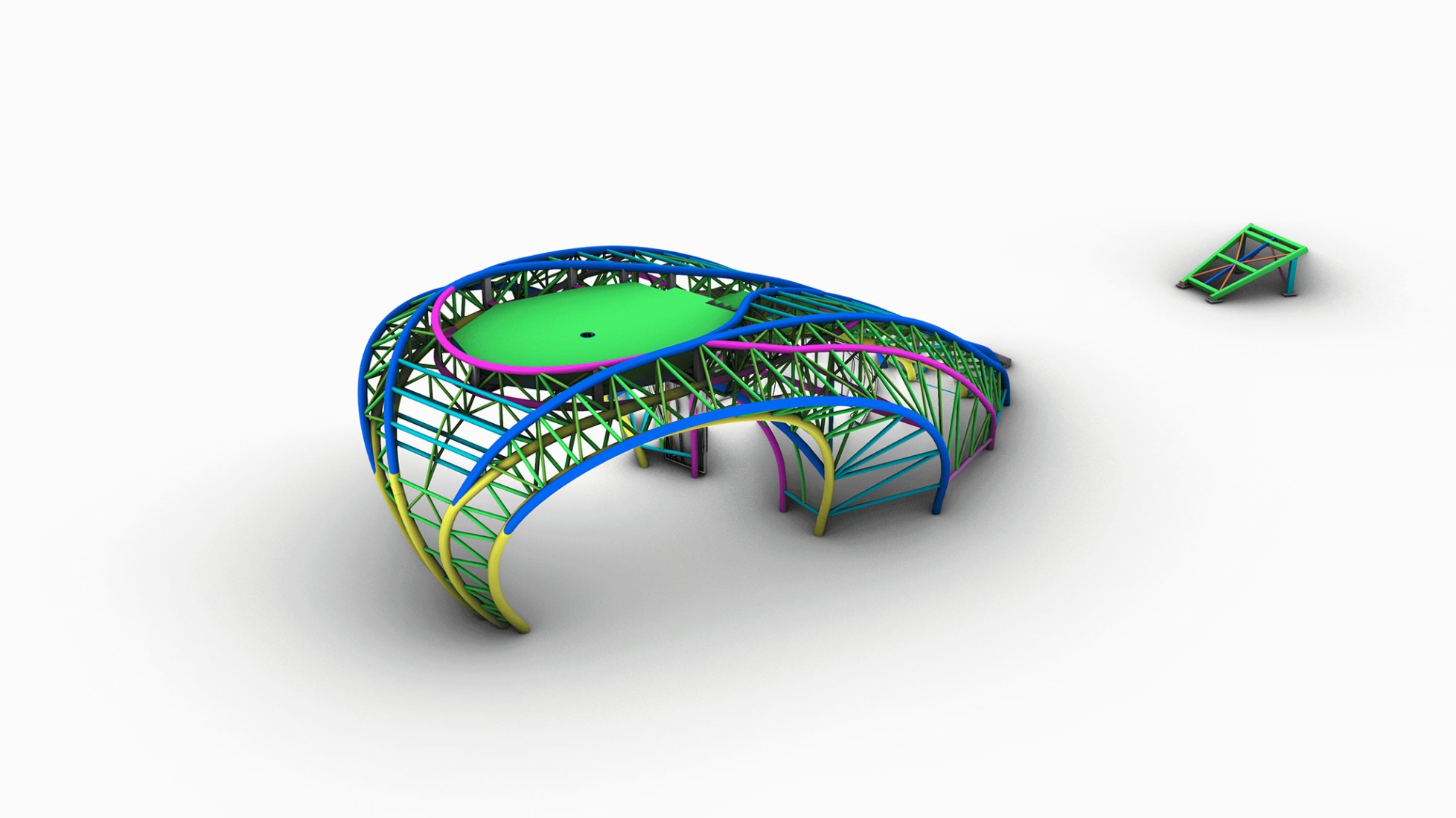 3D model. Whale Gate by Wutopia Lab.