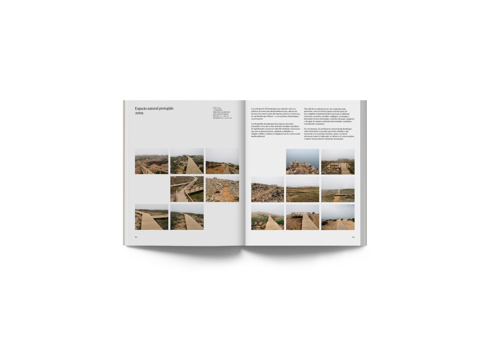 Book interior: "Jorge Yeregui. The Same Places." Published on the occasion of the exhibition of the same name at the ICO Museum, from June 3 to September 6, 2026. Editorial: La Fábrica Editorial