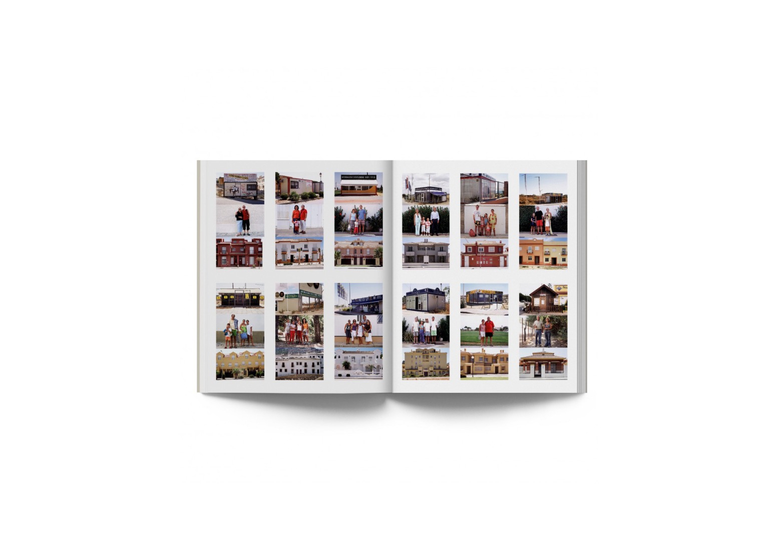 Book interior: "Jorge Yeregui. The Same Places." Published on the occasion of the exhibition of the same name at the ICO Museum, from June 3 to September 6, 2026. Editorial: La Fábrica Editorial