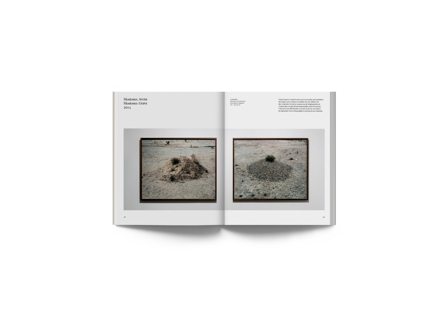 Book interior: "Jorge Yeregui. The Same Places." Published on the occasion of the exhibition of the same name at the ICO Museum, from June 3 to September 6, 2026. Editorial: La Fábrica Editorial