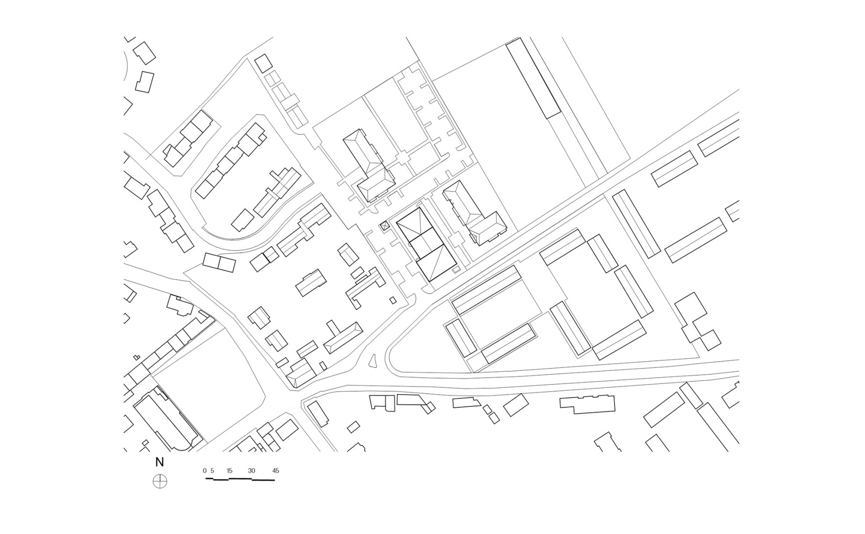 Site plan. Jean-Claude Casadesus Conservatory and Auditórium by Ateliers O-S architectes.