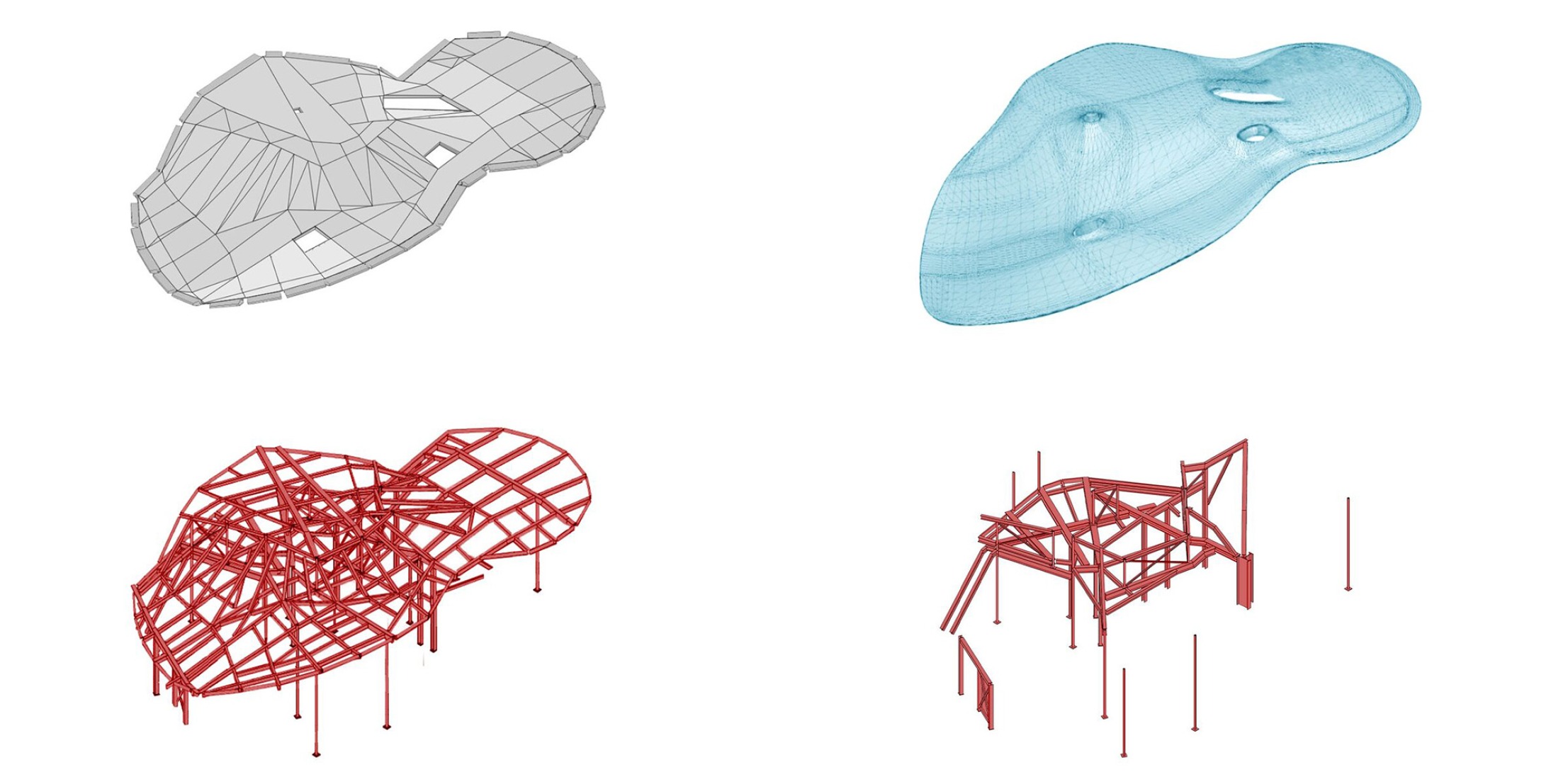 3d model. Blue Dream House by Diller Scofidio + Renfro.