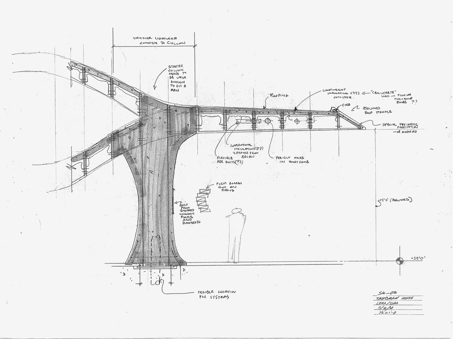 Constructive section. Blue Dream House by Diller Scofidio + Renfro.