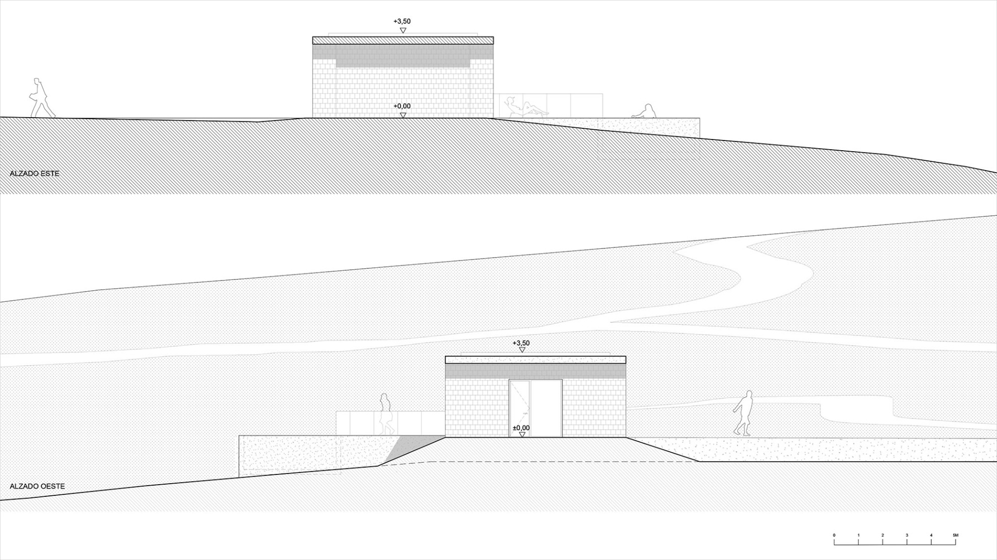 Elevations. RJ House by Estudio Arquitectura Hago.