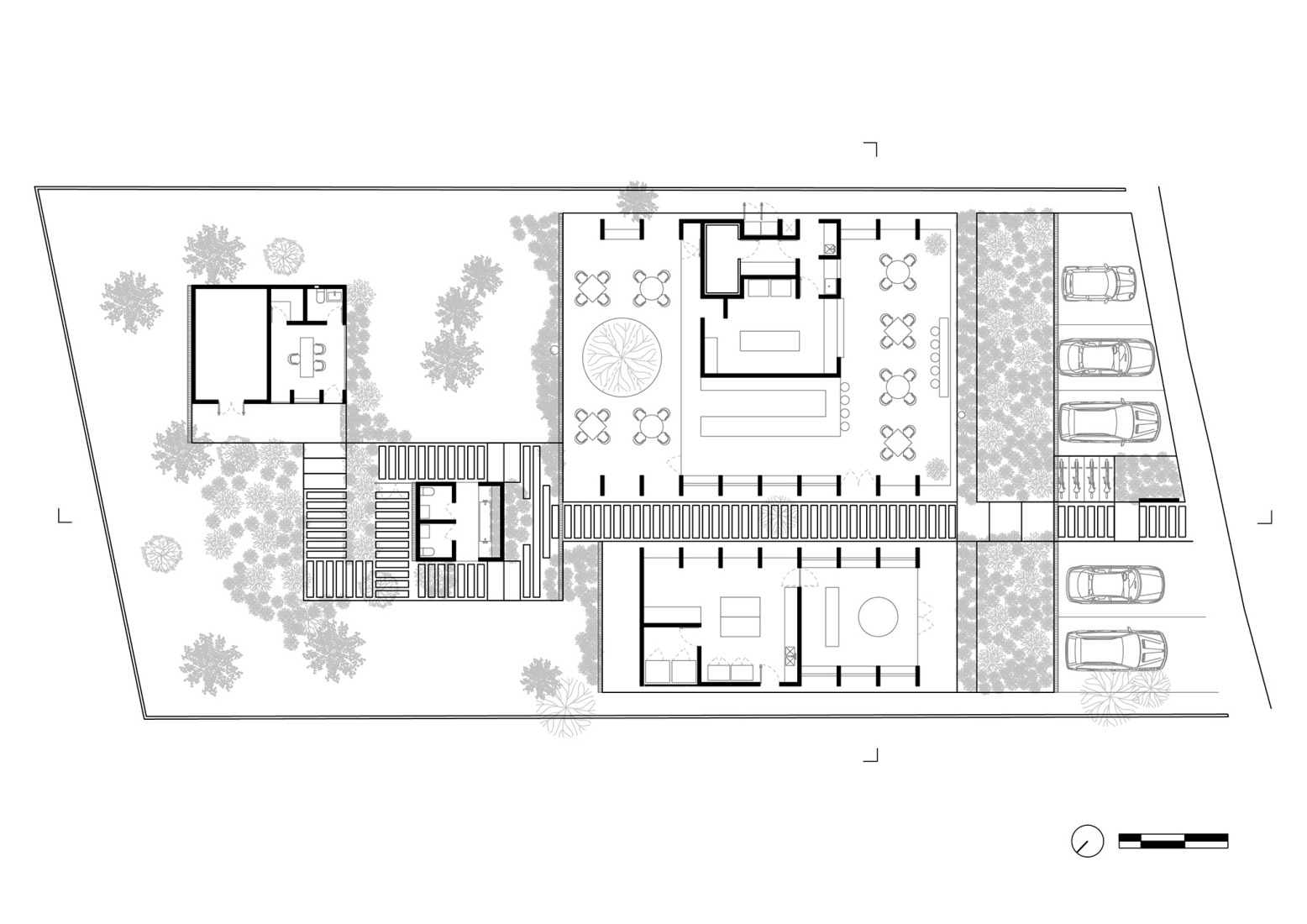 Floor plan. "Cuattro Casa de Café" by Faci Leboreiro.