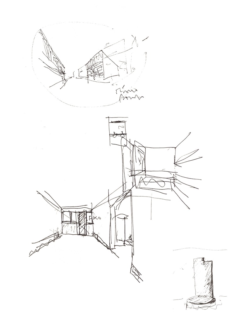 Sketches. House in "O Lar Familiar" by José Pedro Lima.