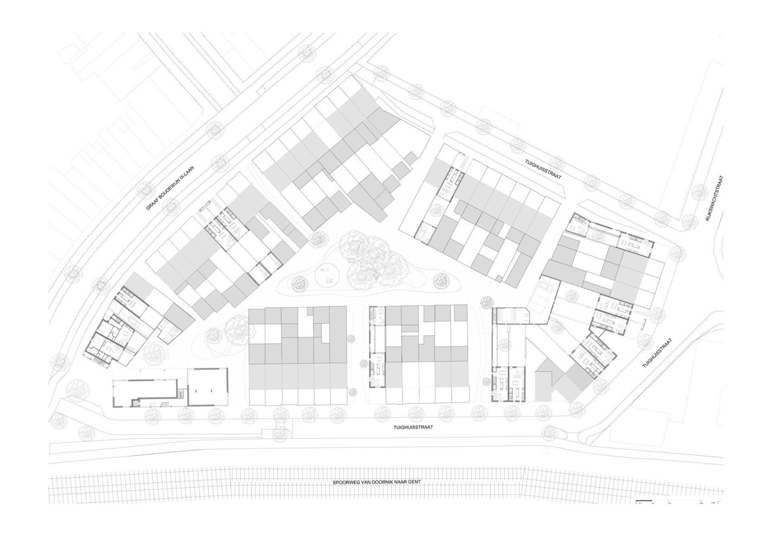 Ground floor plan. "YIMBY" by MAKER architecten.
