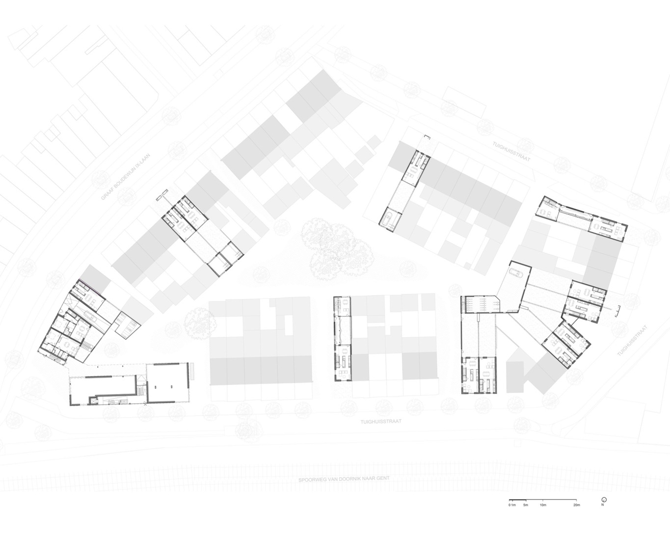 First floor plan. "YIMBY" by MAKER architecten.