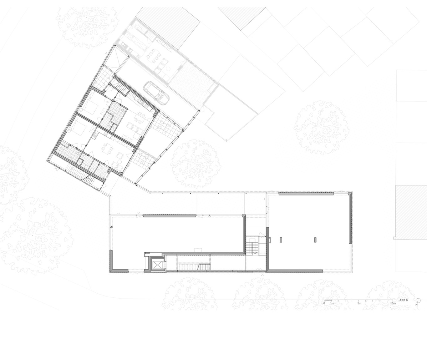 Ground floor plan. "YIMBY" by MAKER architecten.