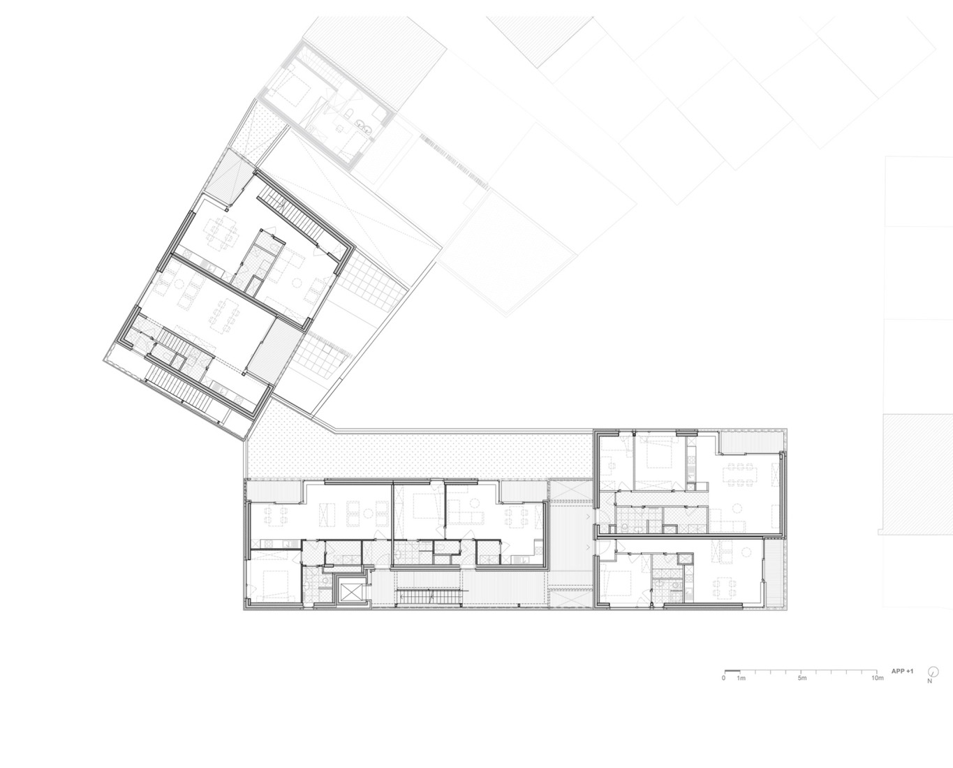 First floor plan. "YIMBY" by MAKER architecten.