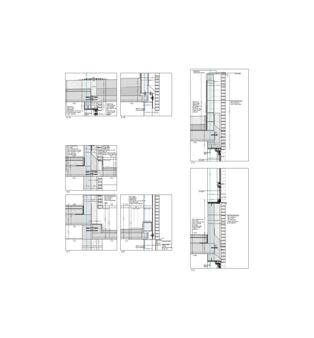 Constructive section. "YIMBY" by MAKER architecten.