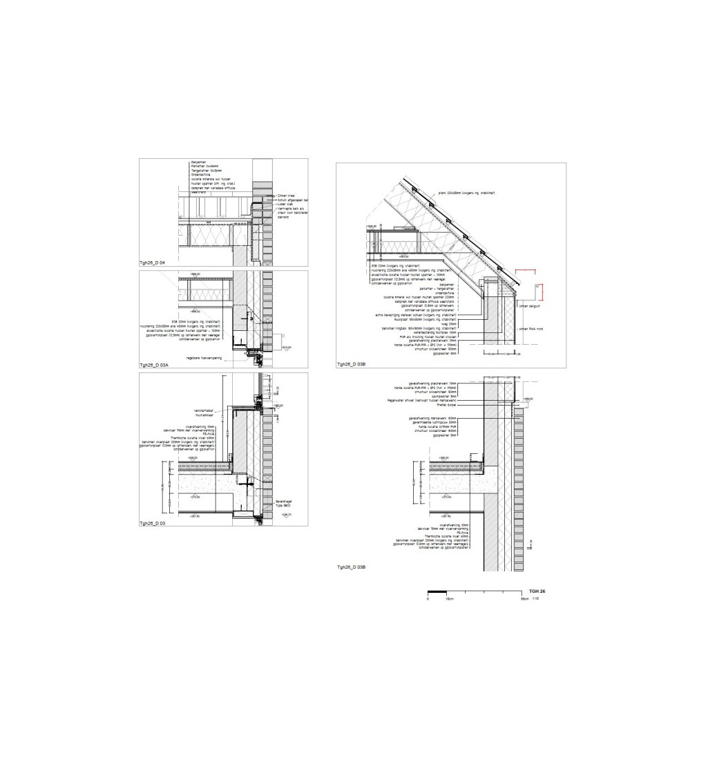 Constructive section. "YIMBY" by MAKER architecten.