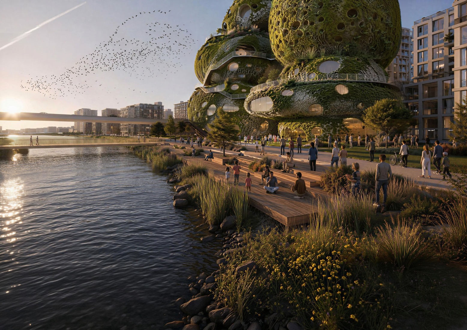 Visualización. «Shift Embassy» por MVRDV.