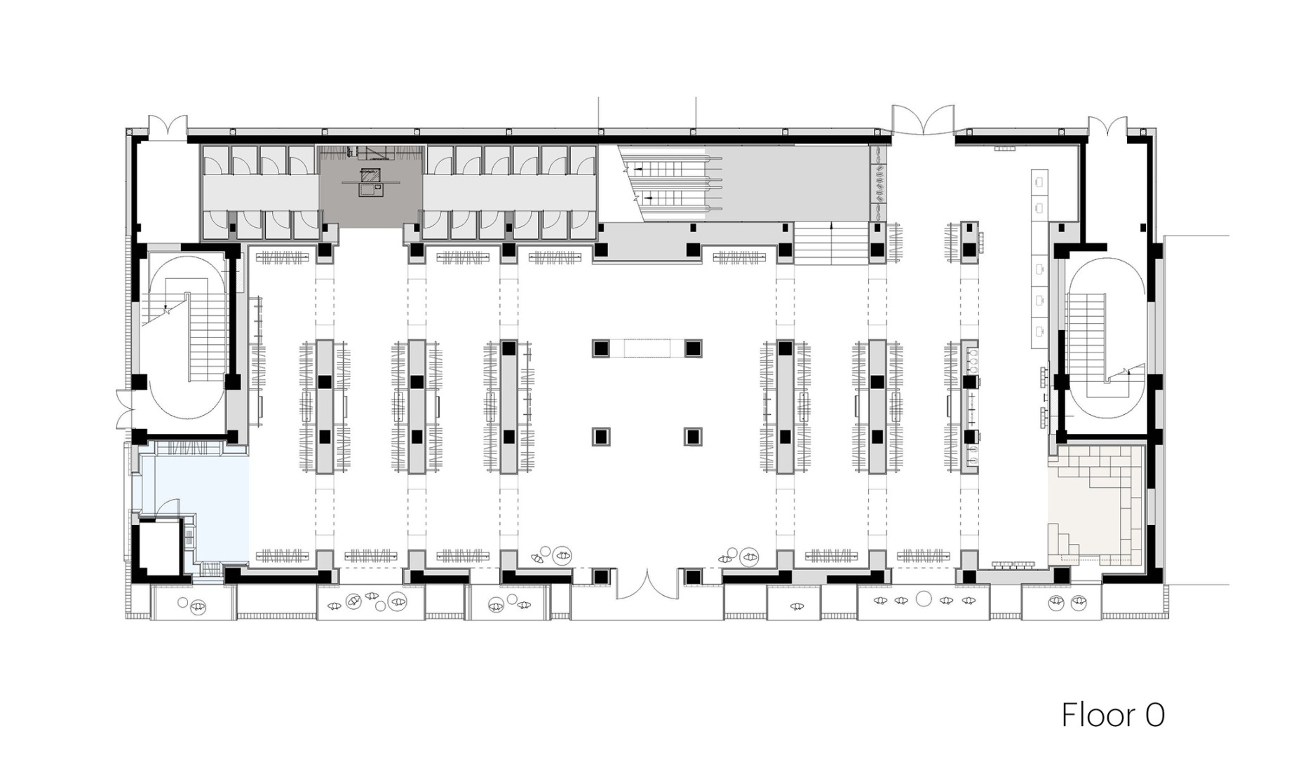 Plano de planta baja. Tienda Insignia Urban Revivo por MVRDV.