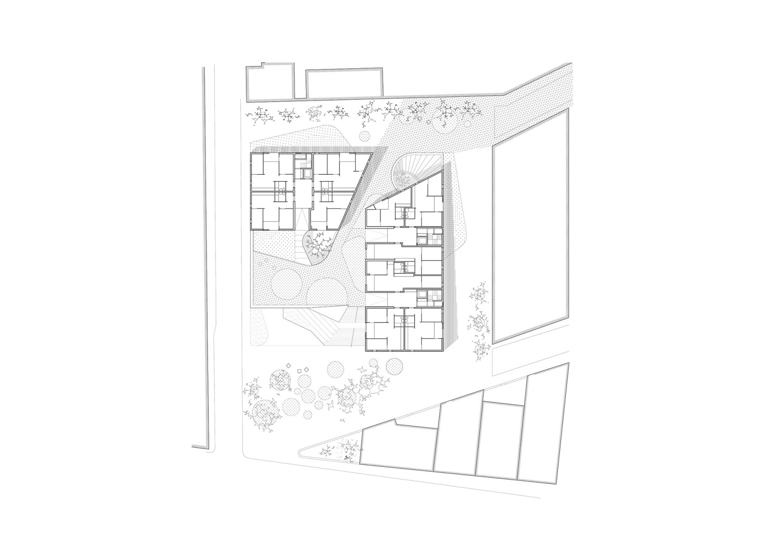 Site plan. "Air Passage" by Peris + Toral Arquitectes.
