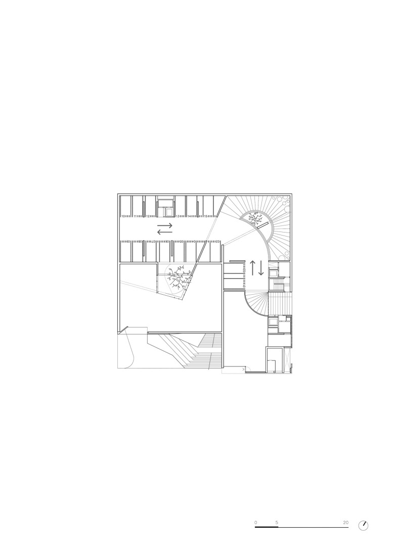 Basament floor plan. "Air Passage" by Peris + Toral Arquitectes.