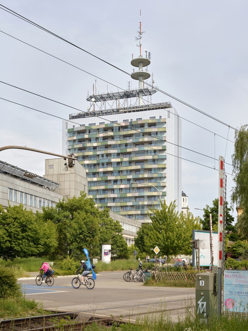 Telekom Tower by Sauerbruch Hutton. Photograph by Helmuth Scham BFF.