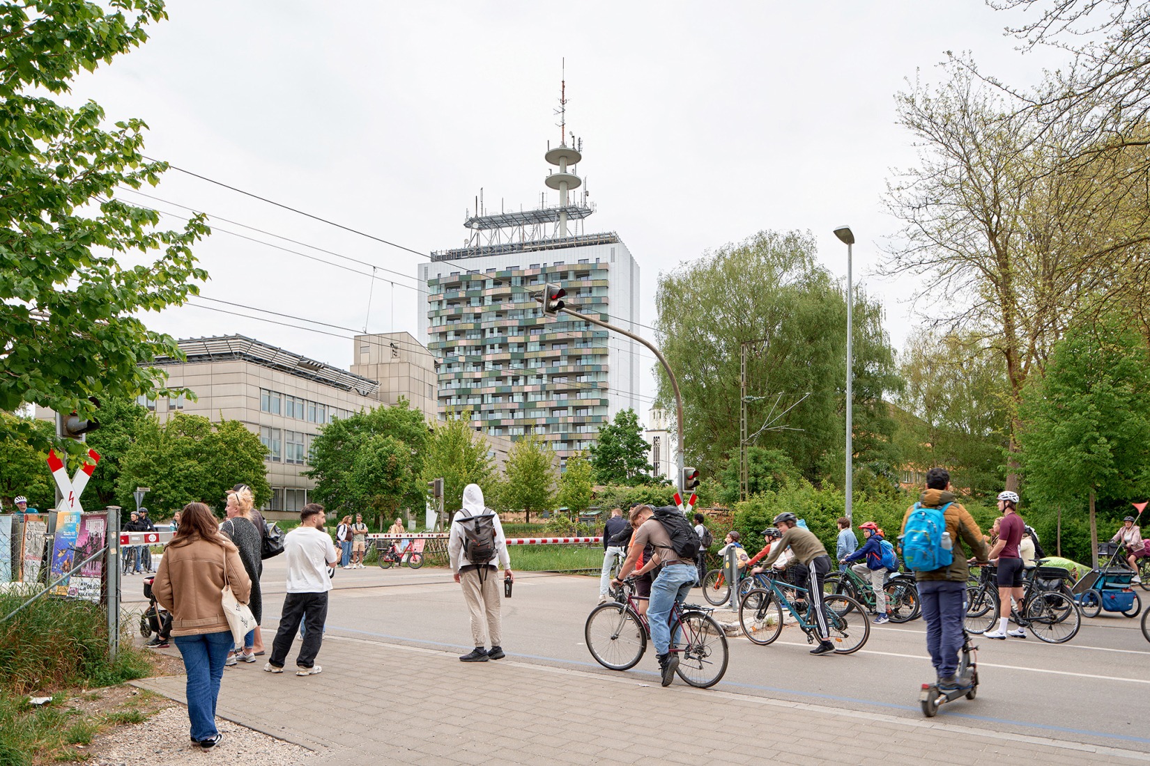 Telekom Tower by Sauerbruch Hutton. Photograph by Helmuth Scham BFF.