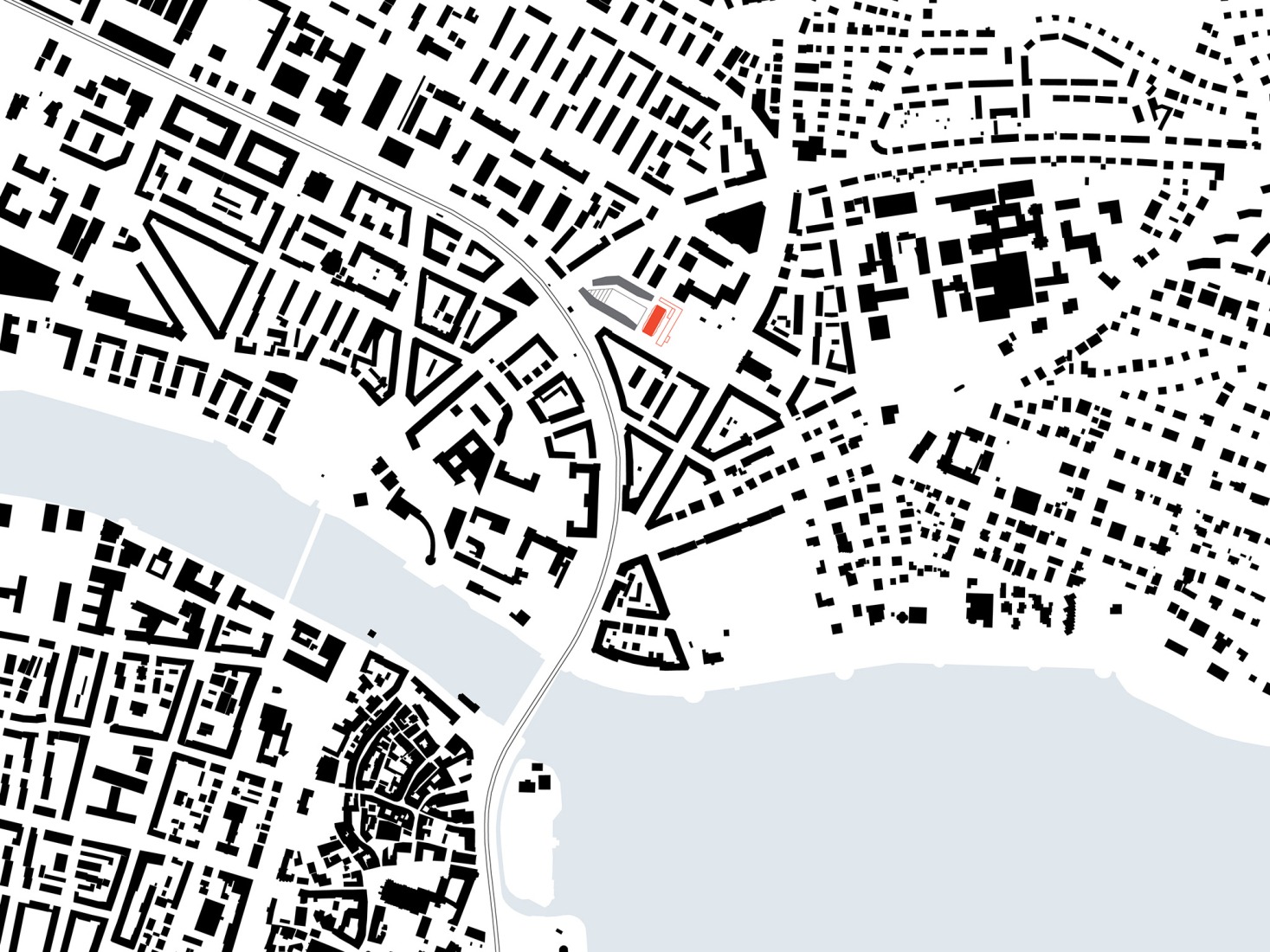 Site plan. Telekom Tower by Sauerbruch Hutton.