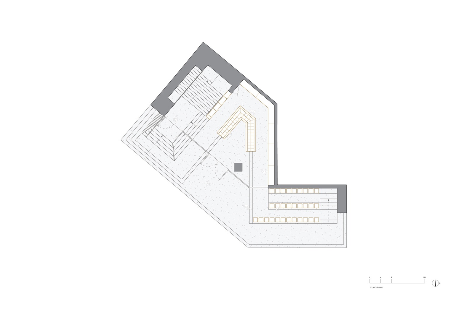Ground floor plan. HARMAY Chengdu MixC by AIM Architecture.