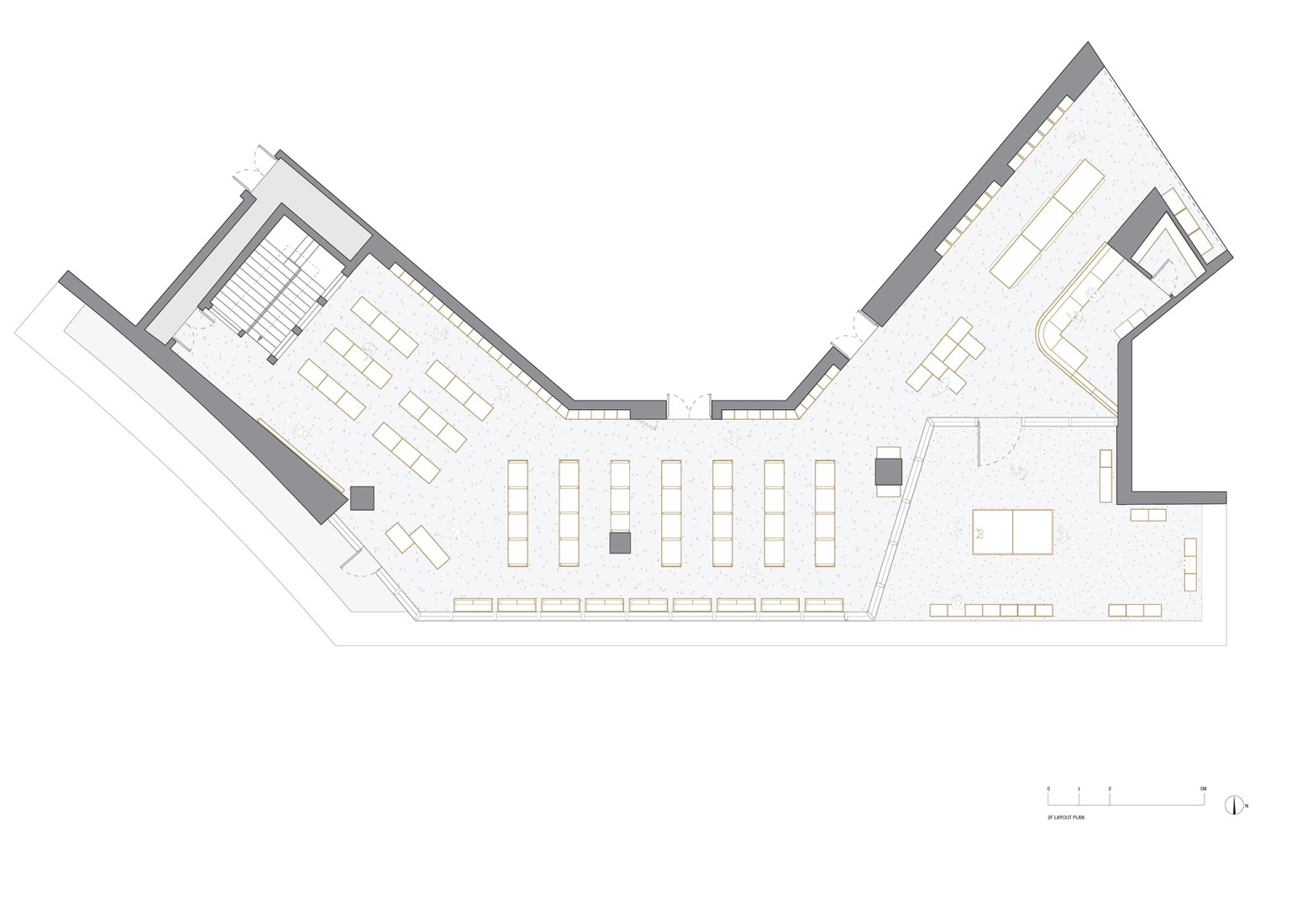 First floor plan. HARMAY Chengdu MixC by AIM Architecture.